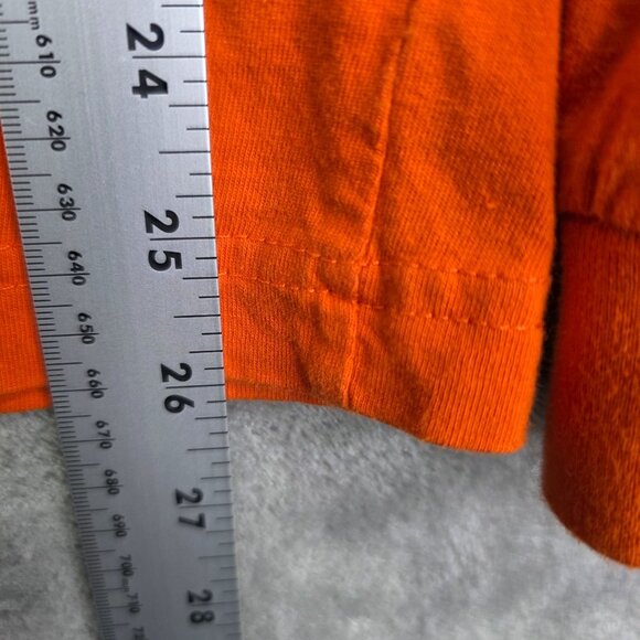 Mens Red Oak Orange Shirt Oklahoma State Cowboys Long Sleeve Mock Neck Size XXL - Picture 7 of 8